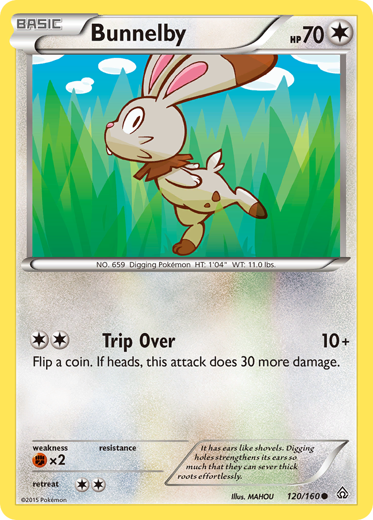 Bunnelby (120/160) [XY: Primal Clash] | Dumpster Cat Games