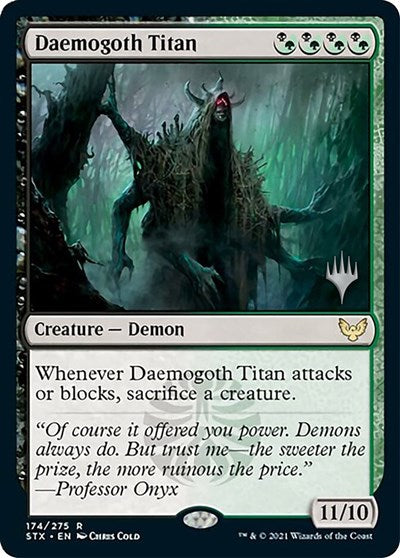 Daemogoth Titan (Promo Pack) [Strixhaven: School of Mages Promos] | Dumpster Cat Games