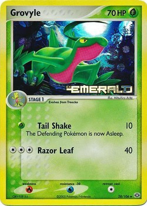 Grovyle (28/106) (Stamped) [EX: Emerald] | Dumpster Cat Games