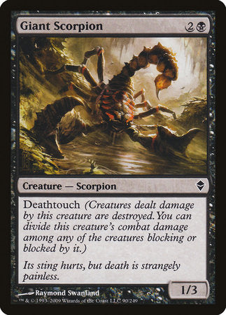 Giant Scorpion [Zendikar] | Dumpster Cat Games