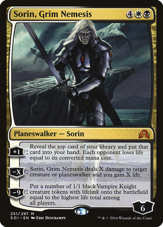 Sorin, Grim Nemesis [Shadows over Innistrad] | Dumpster Cat Games