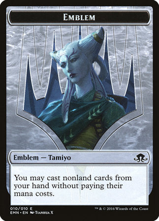 Emblem - Tamiyo, Field Researcher [Eldritch Moon Tokens] | Dumpster Cat Games