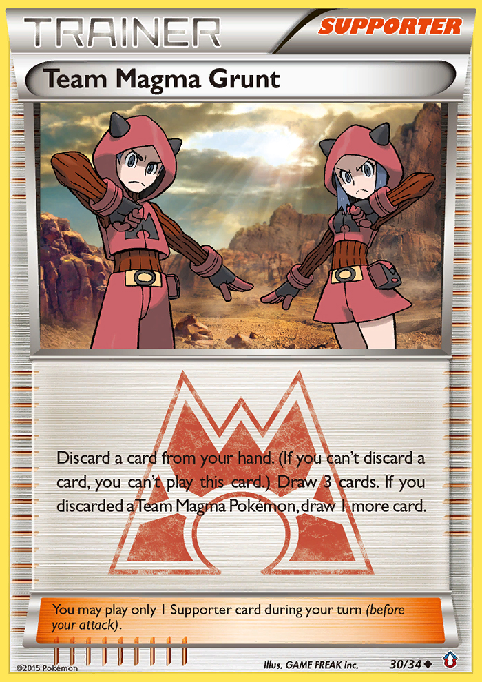 Team Magma Grunt (30/34) [XY: Double Crisis] | Dumpster Cat Games