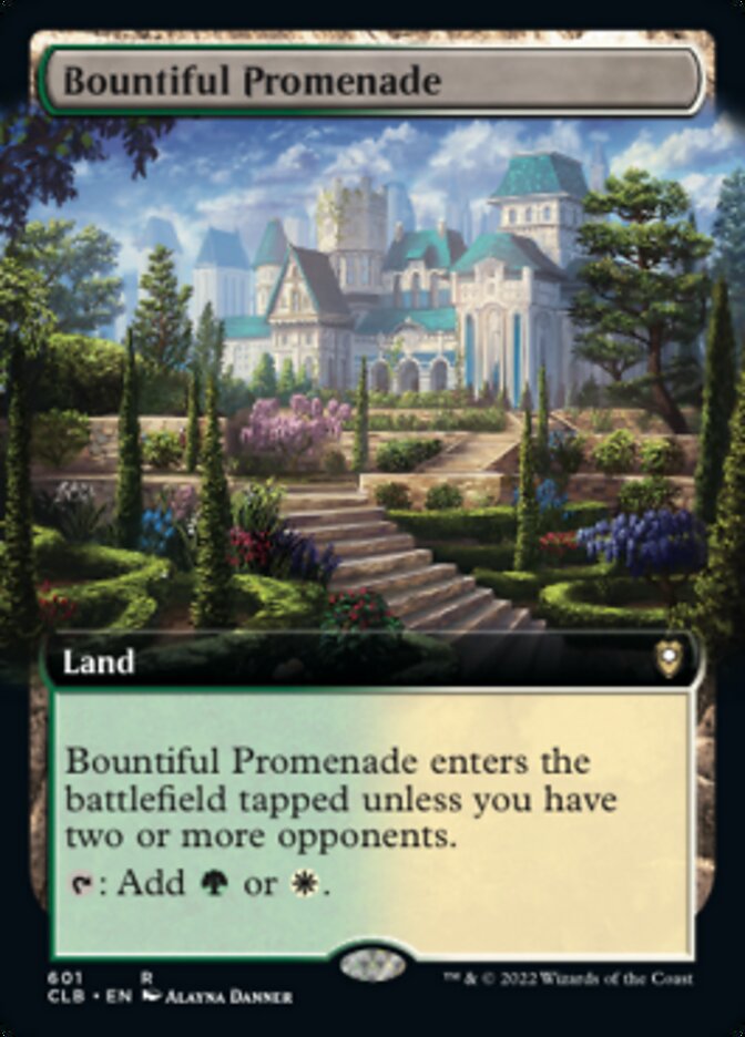 Bountiful Promenade (Extended Art) [Commander Legends: Battle for Baldur's Gate] | Dumpster Cat Games