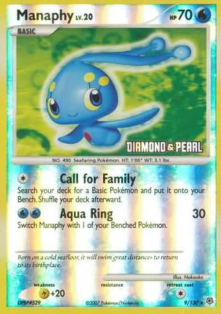 Manaphy (9/130) [Burger King Promos: 2008 Collection] | Dumpster Cat Games