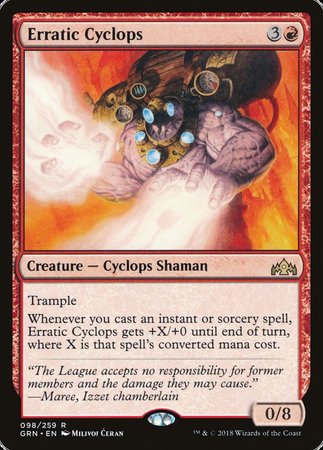 Erratic Cyclops [Guilds of Ravnica] | Dumpster Cat Games