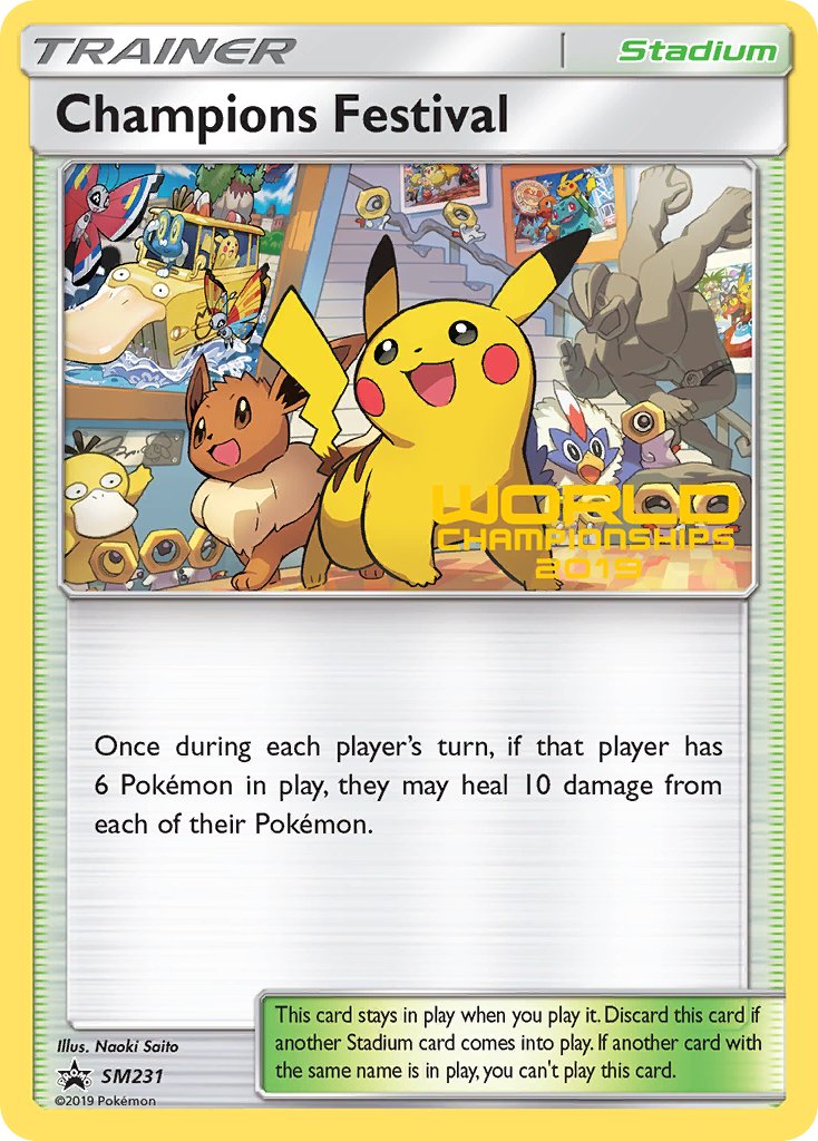 Champions Festival (SM231) (Top Thirty Two 2019) [Sun & Moon: Black Star Promos] | Dumpster Cat Games