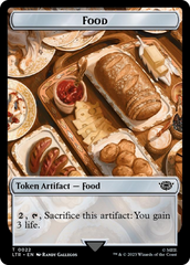 Tentacle // Food (0022) Double-Sided Token (Surge Foil) [The Lord of the Rings: Tales of Middle-Earth Tokens] | Dumpster Cat Games