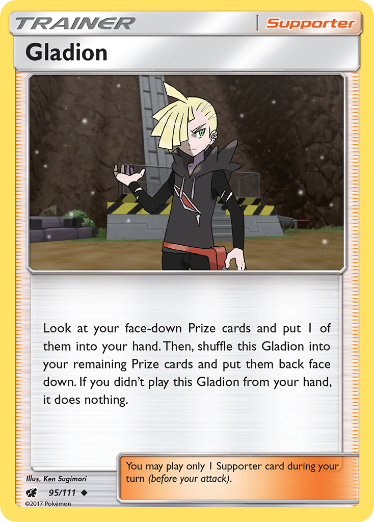 Gladion (95/111) [Sun & Moon: Crimson Invasion] | Dumpster Cat Games