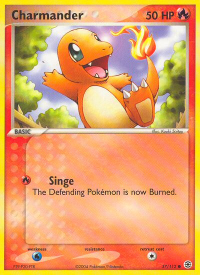 Charmander (57/112) [EX: FireRed & LeafGreen] | Dumpster Cat Games