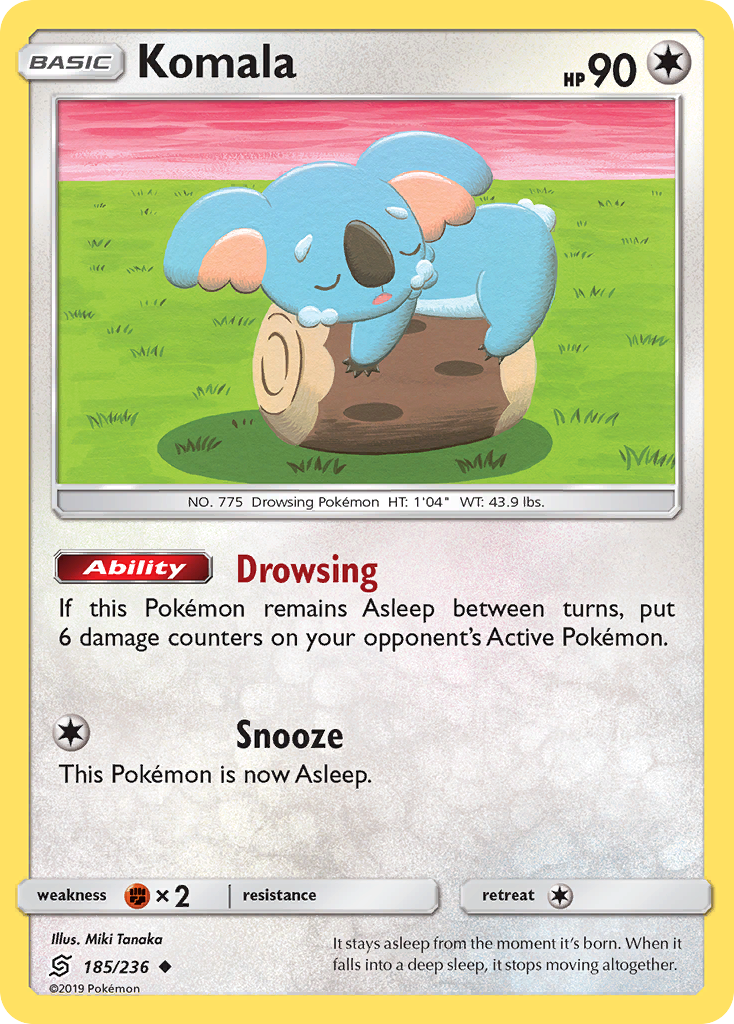 Komala (185/236) [Sun & Moon: Unified Minds] | Dumpster Cat Games