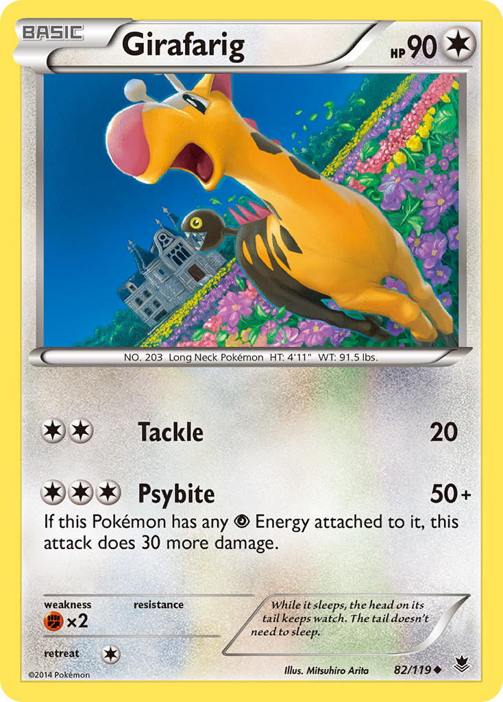 Girafarig (82/119) [XY: Phantom Forces] | Dumpster Cat Games