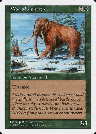 War Mammoth [Fifth Edition] | Dumpster Cat Games