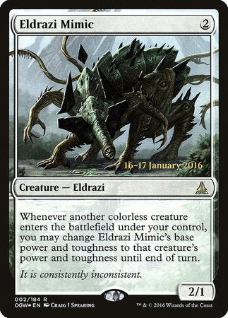 Eldrazi Mimic [Oath of the Gatewatch Promos] | Dumpster Cat Games