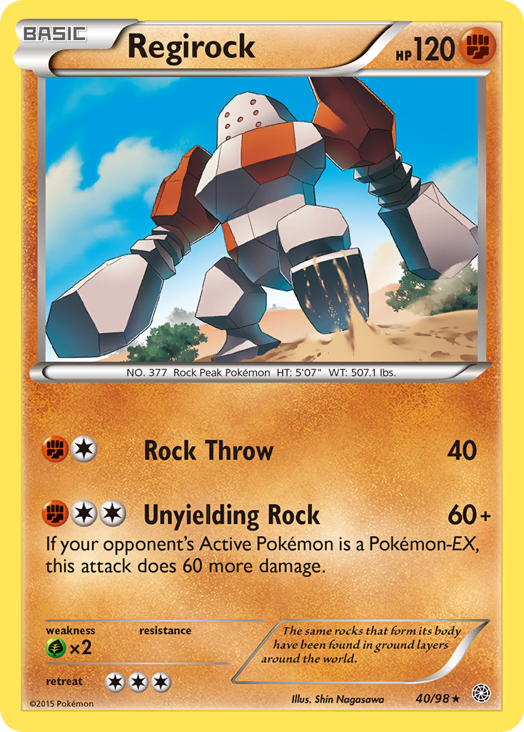 Regirock (40/98) [XY: Ancient Origins] | Dumpster Cat Games