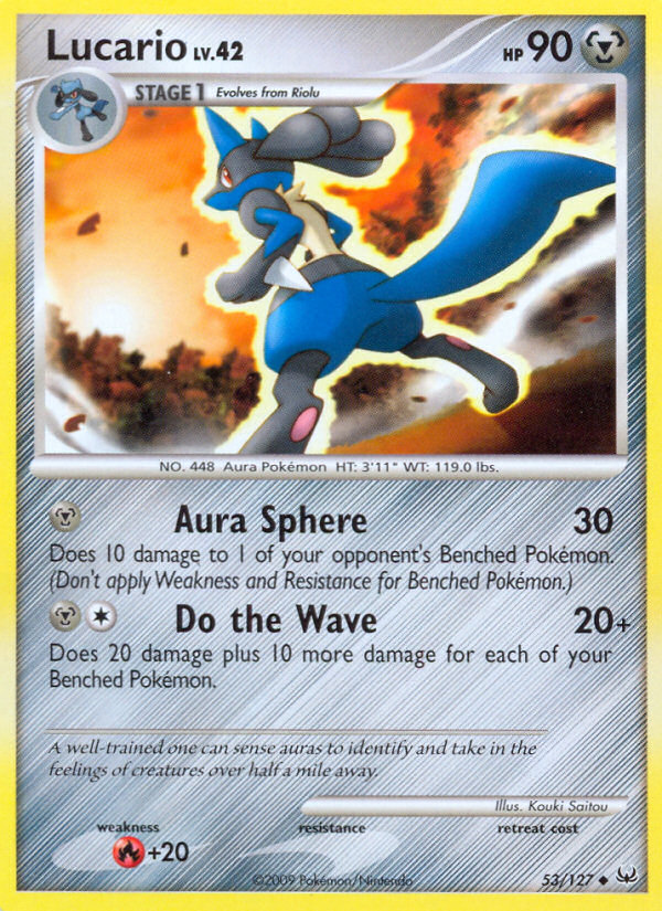 Lucario (53/127) [Platinum: Base Set] | Dumpster Cat Games