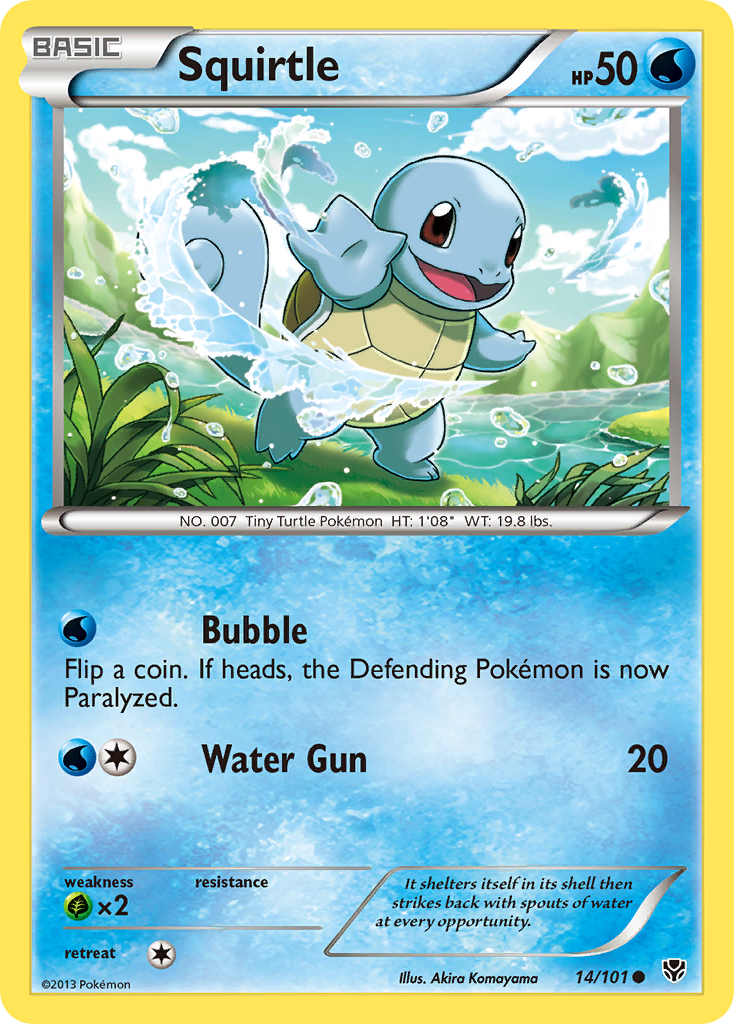 Squirtle (14/101) [Black & White: Plasma Blast] | Dumpster Cat Games