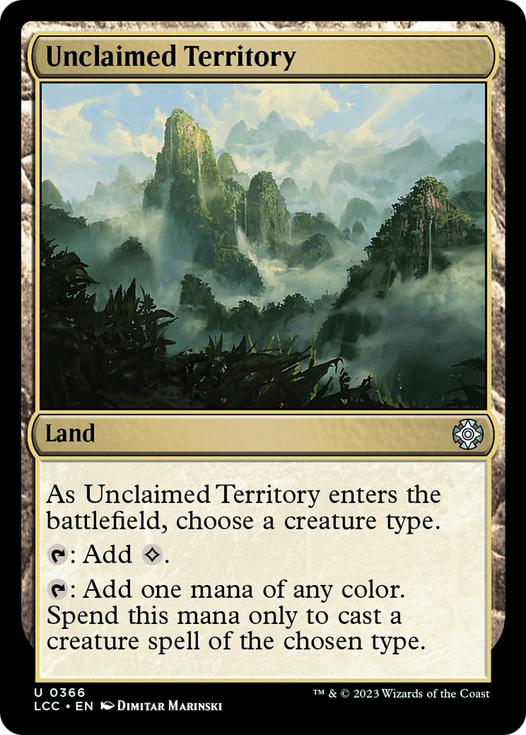 Unclaimed Territory [The Lost Caverns of Ixalan Commander] | Dumpster Cat Games