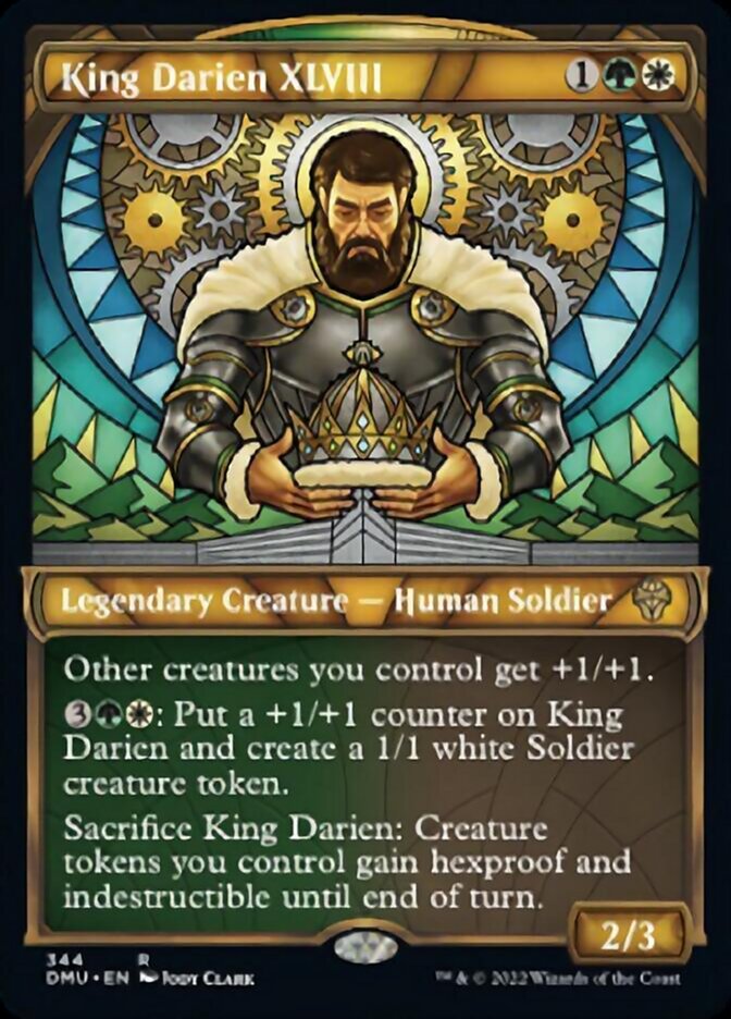 King Darien XLVIII (Showcase Textured) [Dominaria United] | Dumpster Cat Games