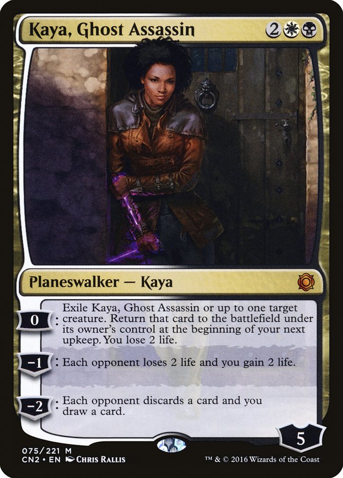 Kaya, Ghost Assassin (075/221) [Conspiracy: Take the Crown] | Dumpster Cat Games