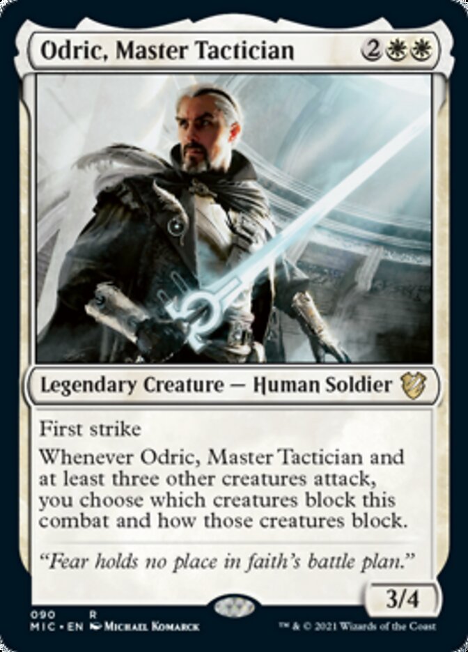 Odric, Master Tactician [Innistrad: Midnight Hunt Commander] | Dumpster Cat Games