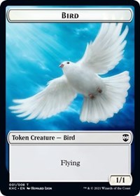 Bird // Spirit Double-sided Token [Kaldheim Commander Tokens] | Dumpster Cat Games