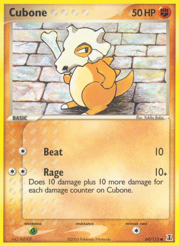 Cubone (60/113) [EX: Delta Species] | Dumpster Cat Games