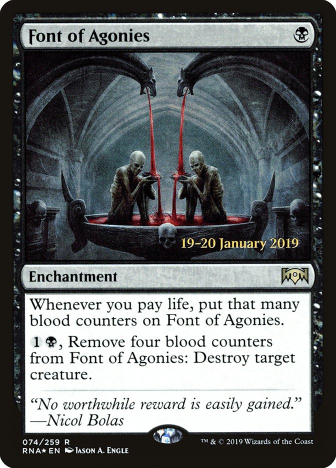 Font of Agonies [Ravnica Allegiance Prerelease Promos] | Dumpster Cat Games