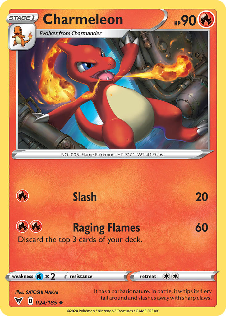 Charmeleon (024/185) [Sword & Shield: Vivid Voltage] | Dumpster Cat Games