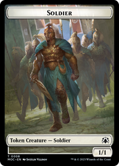 Soldier // Insect Double-Sided Token [March of the Machine Commander Tokens] | Dumpster Cat Games