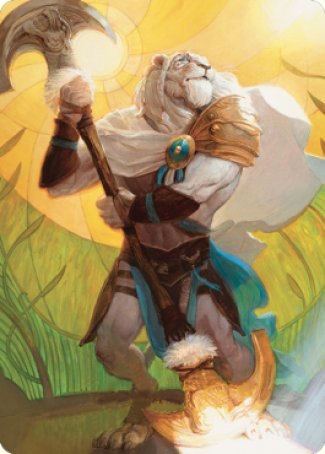 Ajani, Sleeper Agent Art Card [Dominaria United Art Series] | Dumpster Cat Games