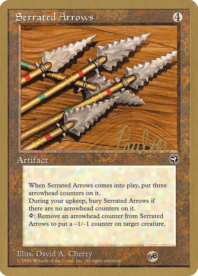 Serrated Arrows (Preston Poulter) (SB) [Pro Tour Collector Set] | Dumpster Cat Games