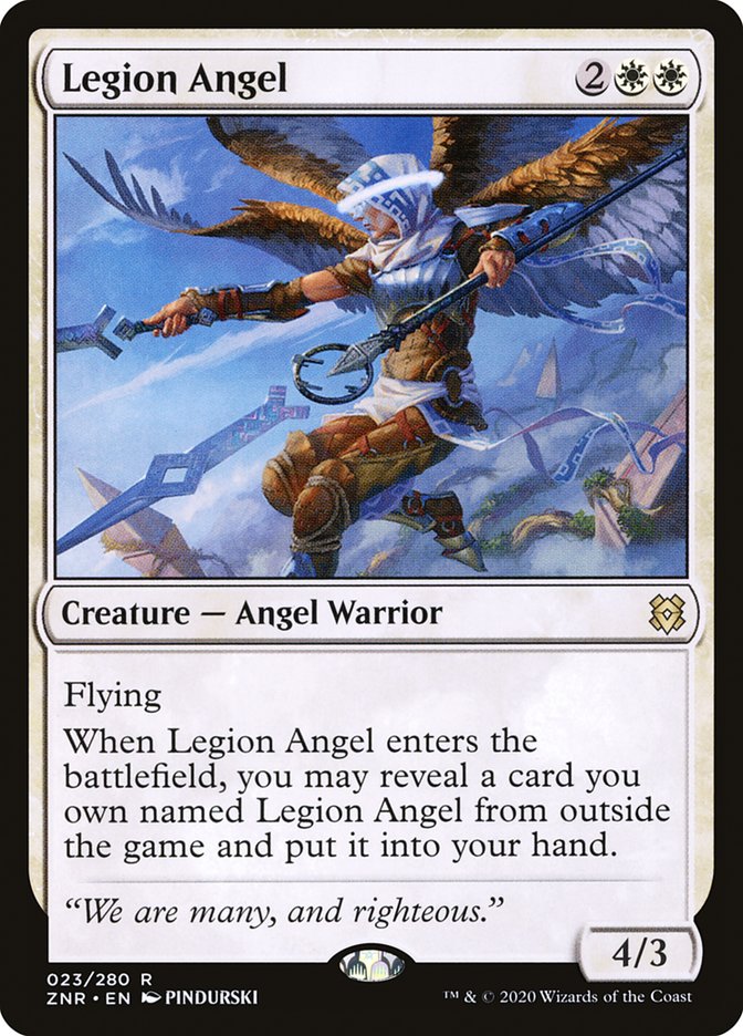 Legion Angel [Zendikar Rising] | Dumpster Cat Games