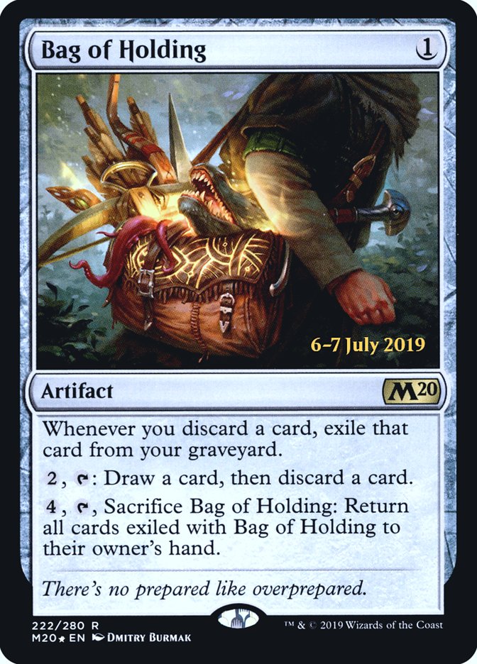 Bag of Holding  [Core Set 2020 Prerelease Promos] | Dumpster Cat Games