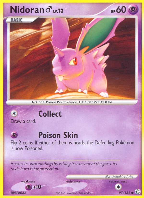 Nidoran (97/132) (Male) [Diamond & Pearl: Secret Wonders] | Dumpster Cat Games