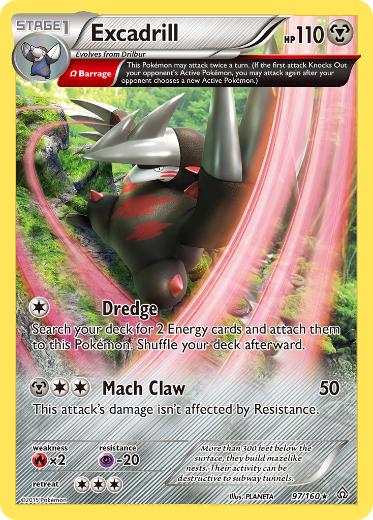 Excadrill (97/160) [XY: Primal Clash] | Dumpster Cat Games