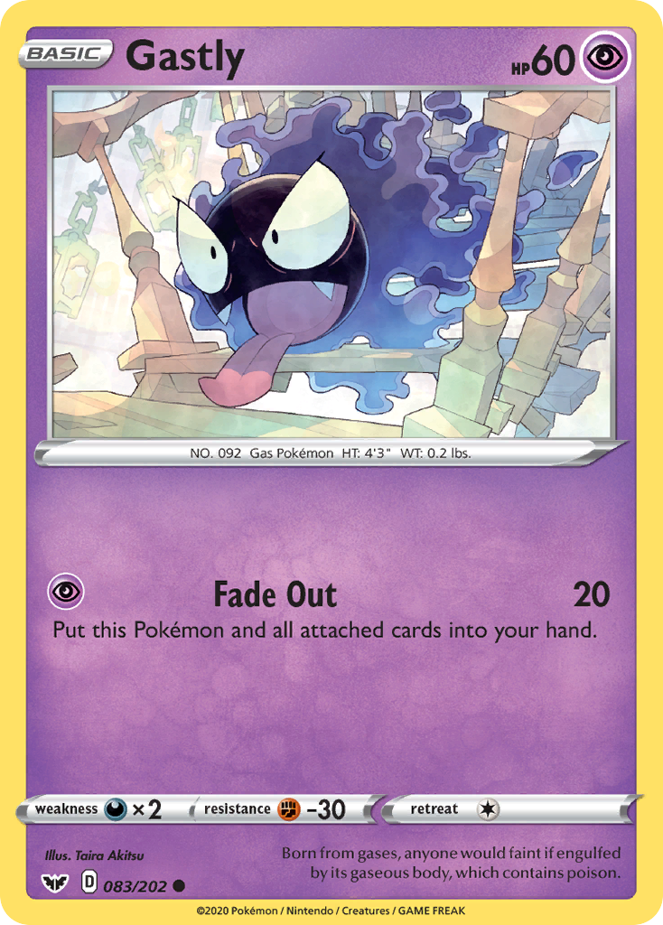 Gastly (083/202) [Sword & Shield: Base Set] | Dumpster Cat Games