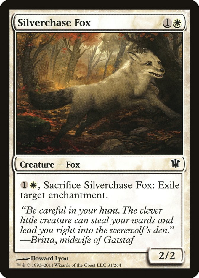 Silverchase Fox [Innistrad] | Dumpster Cat Games