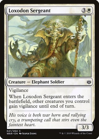 Loxodon Sergeant [War of the Spark] | Dumpster Cat Games