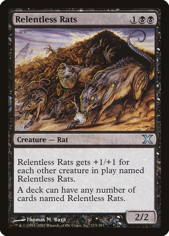 Relentless Rats [Tenth Edition] | Dumpster Cat Games