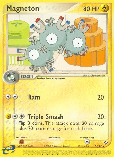 Magneton (35/97) [EX: Dragon] | Dumpster Cat Games