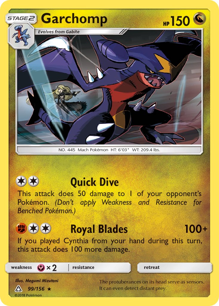 Garchomp (99/156) (Cracked Ice Holo) (Theme Deck Exclusive) [Sun & Moon: Ultra Prism] | Dumpster Cat Games