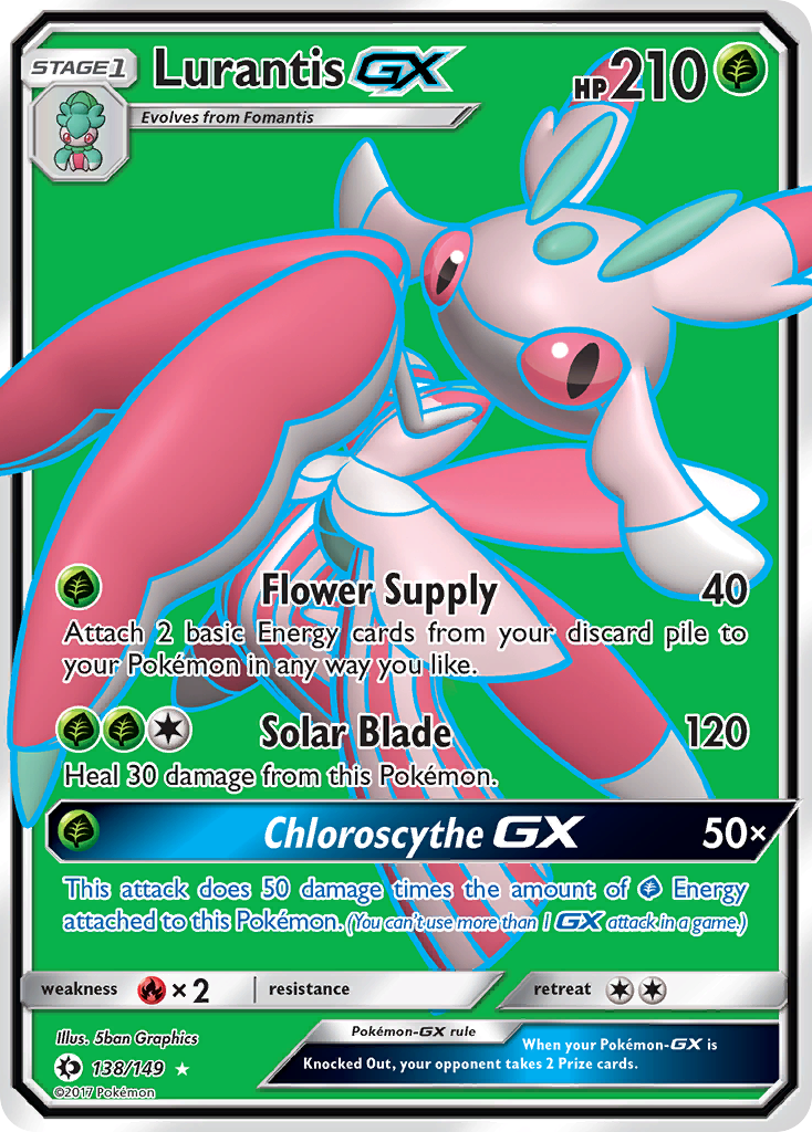 Lurantis GX (138/149) [Sun & Moon: Base Set] | Dumpster Cat Games