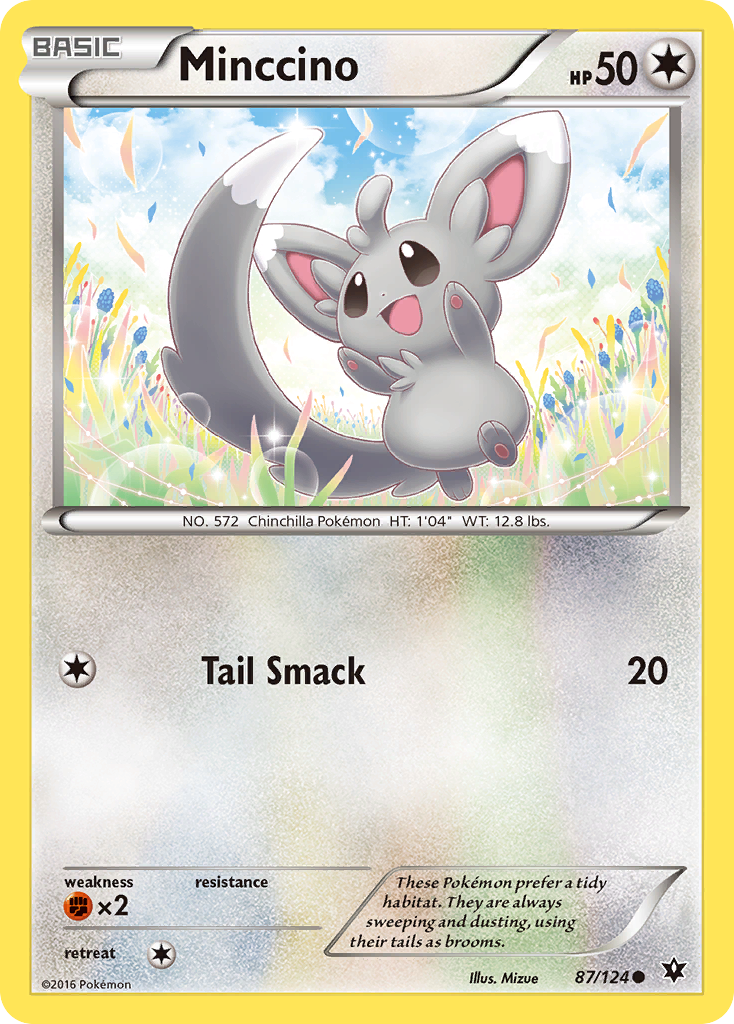 Minccino (87/124) [XY: Fates Collide] | Dumpster Cat Games