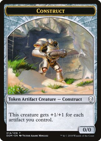 Construct Token [Dominaria Tokens] | Dumpster Cat Games