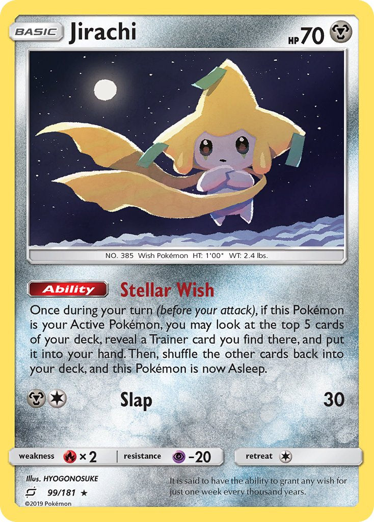 Jirachi (99/181) (Theme Deck Exclusive) [Sun & Moon: Team Up] | Dumpster Cat Games