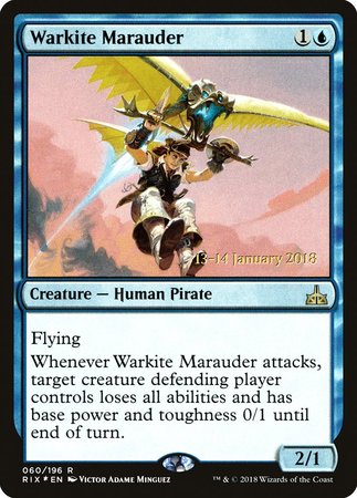 Warkite Marauder [Rivals of Ixalan Promos] | Dumpster Cat Games