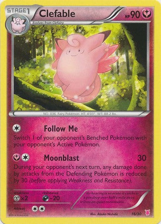 Clefable (16/30) [XY: Trainer Kit 1 - Wigglytuff] | Dumpster Cat Games