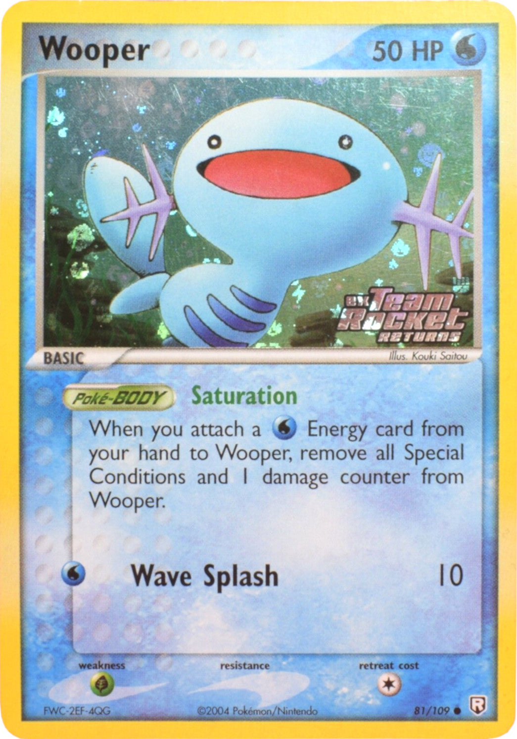 Wooper (81/109) (Stamped) [EX: Team Rocket Returns] | Dumpster Cat Games