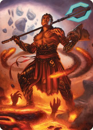 Koth, Fire of Resistance Art Card [Phyrexia: All Will Be One Art Series] | Dumpster Cat Games